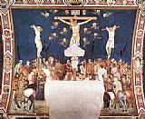 Pietro Paintings - Crucifixion by Pietro Lorenzetti